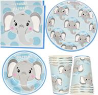 elephant tableware elephants disposable dinnerware logo