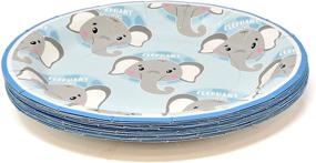 img 2 attached to Elephant Tableware Elephants Disposable Dinnerware