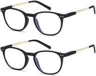 gender-inclusive computer reading glasses with blue light blocking for men and women logo