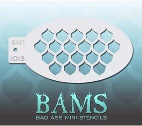 img 4 attached to 🐟 Fish Scales Mini Stencil BAM1013 - Epic Body Painting Stencils for Arms, Chest, and Belly