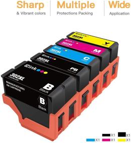 img 3 attached to 🖨️ E-Z Ink (TM) Remanufactured Ink Cartridge Replacement for Epson 302XL 302 T302XL T302 (5 Pack) - Compatible with Expression Premium XP-6000 XP6000 XP-6100 Printer