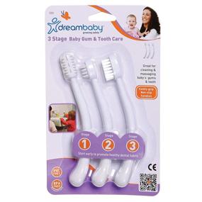 img 4 attached to 🦷 Dreambaby 3 Stage Toothbrush Set in White