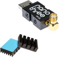 nooelec nesdr nano 3: premium tiny rtl-sdr with aluminum enclosure, 0.5ppm 📻 tcxo, sma & mcx input, and custom heatsink. rtl2832u & r820t2-based software defined radio logo