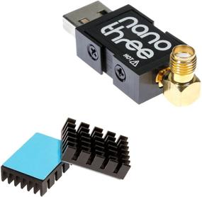 img 4 attached to NooElec NESDR Nano 3: Premium Tiny RTL-SDR with Aluminum Enclosure, 0.5PPM 📻 TCXO, SMA & MCX Input, and Custom Heatsink. RTL2832U & R820T2-Based Software Defined Radio
