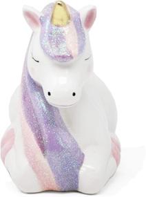 img 1 attached to Ceramic Unicorn Piggy Bank by Hapinest