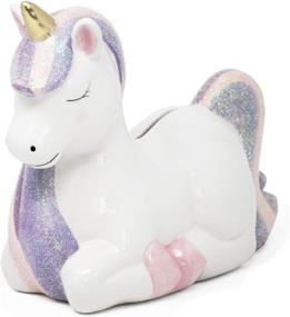 img 2 attached to Ceramic Unicorn Piggy Bank by Hapinest