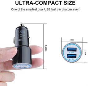 img 1 attached to 🔌 Android Fast Car Charger with Fast Charging Micro USB Cable - Compatible for Samsung Galaxy S7 S6 J8 J7 J6 J5 J4 J3, Note 5 4 3, Moto E4 E5 G4 G5 G6 Play, LG K10 K20 K30 G2 G3 G4 Prime 2, LG Stylo 2 3 Plus