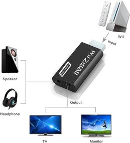 img 3 attached to 🎮 Wii HDMI Converter Adapter: Goodeliver Wii to HDMI 1080p Connector Output Video with 3.5mm Audio - Supports All Wii Display Modes, Black