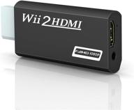 🎮 wii hdmi converter adapter: goodeliver wii to hdmi 1080p connector output video with 3.5mm audio - supports all wii display modes, black logo