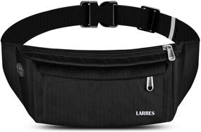 img 4 attached to 🎒 Unisex Adjustable Waist Pack Bag for Sports, Walking, Traveling, Hiking - Casual Running Belt with Large Phone Compatibility