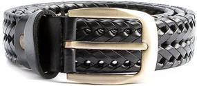 img 1 attached to 👗 ECHAIN Women's Braided Woven Genuine Leather Belt - Trendy and Timeless Fashion Accessory!