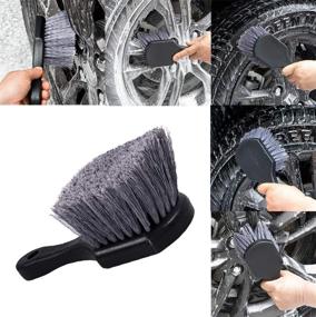 img 1 attached to 8-Piece Car Detailing Wheel & Tire Brush Set by BZCZH