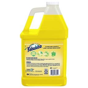 img 1 attached to Fabuloso Lemon All-in-One Cleaner, Bathroom, Toilet, Floor, Glass, and Mop Cleaner for Kitchen, 128oz (Pack of 4) (US06531A)