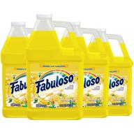 fabuloso lemon all-in-one cleaner, bathroom, toilet, floor, glass, and mop cleaner for kitchen, 128oz (pack of 4) (us06531a) logo