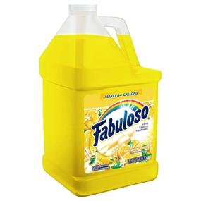 img 2 attached to Fabuloso Lemon All-in-One Cleaner, Bathroom, Toilet, Floor, Glass, and Mop Cleaner for Kitchen, 128oz (Pack of 4) (US06531A)