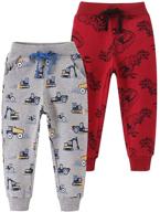 🦖 aqeacarmon boys' clothing and pants - toddler dinosaur drawstring sweatpants logo