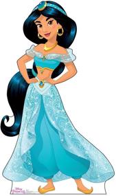 img 4 attached to 👸 Disney Princess Friendship Adventures: Cardboard People Jasmine Life Size Standup - Perfect for Role Play and Imaginative Fun