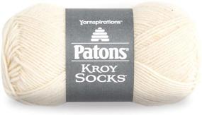 img 4 attached to 🧶 Patons Kroy Socks Yarn - Super Fine Gauge, 1.75 oz - Muslin - Crochet, Knitting & Crafting