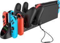 🔌 nintendo switch joy con and pro controller charging dock with usb 2.0 plug and ports - exclusively for nintendo switch pro controller logo