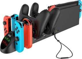 img 4 attached to 🔌 Nintendo Switch Joy Con and Pro Controller Charging Dock with USB 2.0 Plug and Ports - Exclusively for Nintendo Switch Pro Controller