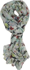 img 3 attached to 🐦 Ted & Jack - Songbird Print Scarf for Bird Lovers