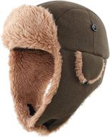 🧥 ultimate warmth for toddlers: connectyle fleece trapper winter boys' accessories for hats & caps logo