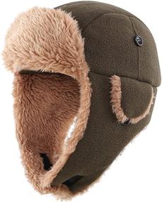 img 4 attached to 🧥 Ultimate Warmth for Toddlers: Connectyle Fleece Trapper Winter Boys' Accessories for Hats & Caps