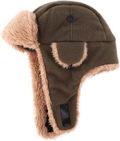 img 2 attached to 🧥 Ultimate Warmth for Toddlers: Connectyle Fleece Trapper Winter Boys' Accessories for Hats & Caps