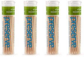 img 2 attached to Mint Tea Tree Toothpicks Set