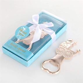 img 3 attached to Blue Carriage Baby Shower Party Favors: 12-Pack Baby Bottle Openers as Return Gifts & Decorations for Guests - Boy or Girl By PARTYGOGO