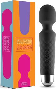 img 2 attached to 🏻 Oliver James Powerful Handheld Electric Wand Back Massager for Women: Ultimate Relief for Sports Recovery, Muscle Aches & Body Pain - 20 Patterns & 8 Speeds (Black)