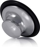 universal kitchen sink stopper - garbage disposal plug - insinkerator, kitchenaid, kohler & more! (polished chrome) логотип