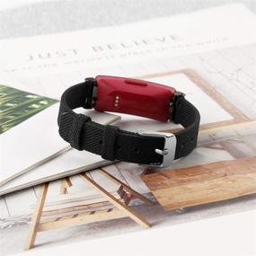 img 1 attached to 📿 EZCO Тканевые ремешки для Fitbit Inspire HR & Inspire 2 - Дышащий съемный заменяемый браслет для женщин и мужчин