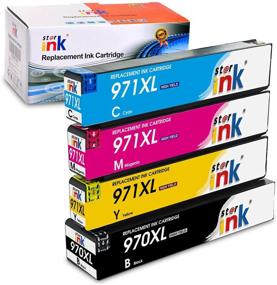 img 4 attached to 🖨️ Starink Compatible Ink Cartridge Replacement for HP 970XL 971XL 970 971 XL for OfficeJet Pro X576dw X451dw X476dw X551dw X451dn X476dn Printer (Black Cyan Yellow Magenta, Pack of 4)