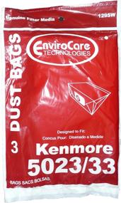 img 2 attached to 🔍 Kenmore Sears Allergy Vacuum Bag for Canister Vacuum Cleaners - Type E, 5023-5033, Model #609196, 116.25950