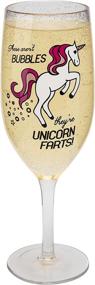 img 2 attached to BigMouth Unicorn Farts Champagne Glass