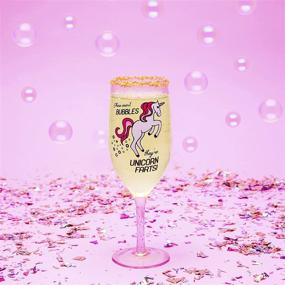 img 1 attached to BigMouth Unicorn Farts Champagne Glass