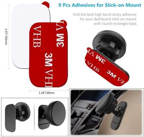 img 3 attached to AZXYI 9 PCS Very High Bond Car Adhesive - Best Dashboard Sticky Adhesive Replacement for Mounting Windshield, Magnetic Phone Car Mount, and Dash Cam