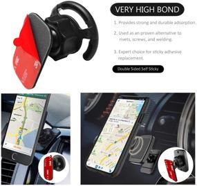 img 1 attached to AZXYI 9 PCS Very High Bond Car Adhesive - Best Dashboard Sticky Adhesive Replacement for Mounting Windshield, Magnetic Phone Car Mount, and Dash Cam