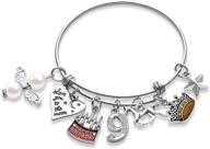 🎂 adjustable birthday charm bangle bracelet with box and card - yaomiao birthday bracelet for women and girls logo