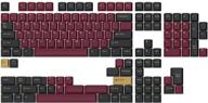 🔴 enhanced seo: gmk redsuns red samurai custom mechanical keyboard keycap set - 153-keys, doubleshot, cherry profile, compatible with 60%, 65%, tkl, full-size layouts, and more (red, base kit) (mdx-35037-5) logo