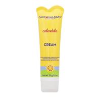 organic california baby calendula moisturizing cream (1.8 oz.) - hydrates and soothes dry, sensitive skin on face, arms, and body - vegan-friendly, plant-based formula logo
