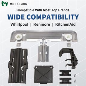 img 2 attached to 🔝 Premium OEM W10712395 Dishwasher Replacement Top Rack for Whirlpool Kitchenaid Kenmore - Compatible with WDT750SAHZ0, WDT780SAEM1, WDT970SAHZ0, WDTA50SAHZ0