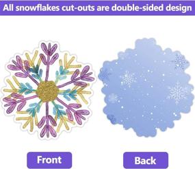 img 3 attached to Snowflakes Colorful Classroom Decoration Christmas