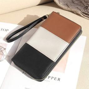 img 3 attached to 💼 Women's Wallet Wristlet Handbag in Designer Leather Organizer Wallets