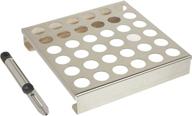 🌶️ stainless-steel 36-hole jalapeno rack with corer - king kooker 36jr logo