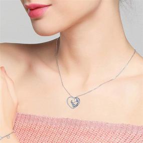 img 3 attached to YFN Mother Daughter Necklace: Sterling Silver Pendant Jewelry for Special Mom-Daughter Bond - Perfect Birthday and Mother's Day Gifts for Women and Girls