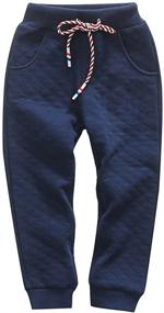 img 4 attached to 👖 KISBINI Cotton Active Sweatpants: Stylish Boys' Clothing for Comfortable Pants