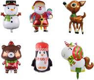christmas balloons reindeer holidays decoration event & party supplies logo