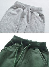 img 2 attached to 👖 Comfortable and Stylish Elevens Kingdom Toddler Sweatpants: Drawstring Boys' Pants Ideal for Fashionable Playtime